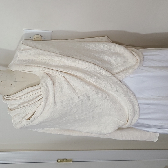 Free People Sweaters - Free People Wrap Long Sleeves Knit Sweater Top Cream Ivory Size XS